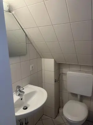 Ein Badezimmer in der Unterkunft Dünenhaus