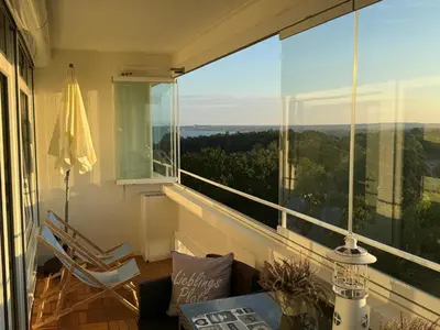 Ein Balkon oder eine Terrasse in der Unterkunft Ferienwohnung Lieblingsplatz, Urlaub und Meer!