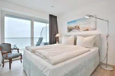 Ein Bett oder Betten in einem Zimmer der Unterkunft Haus Sommertraum Haus Sommertraum, Appartement 5 