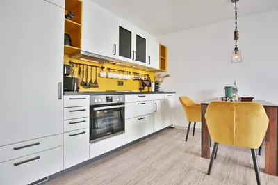 Küche/Küchenzeile in der Unterkunft Haus Sommertraum Haus Sommertraum, Appartement 5 
