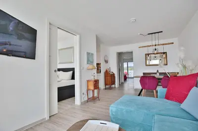 TV/Unterhaltungsangebot in der Unterkunft Haus Sommertraum Haus Sommertraum, Appartement 6 