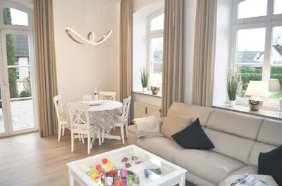 Ein Sitzbereich in der Unterkunft Haus Heß Ferienwohnung Nr 04