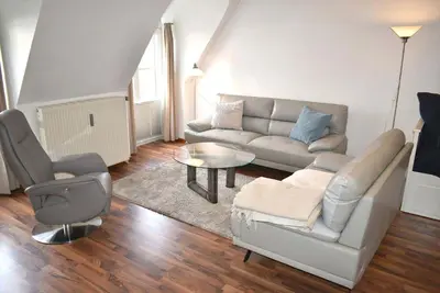 Ein Sitzbereich in der Unterkunft Haus Heß Ferienwohnung Nr 07