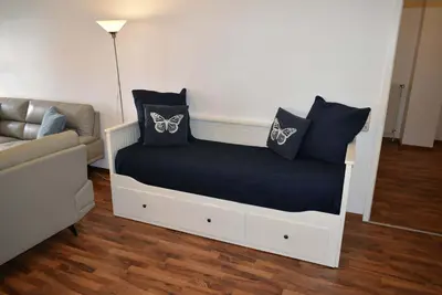Ein Sitzbereich in der Unterkunft Haus Heß Ferienwohnung Nr 07