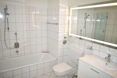 Ein Badezimmer in der Unterkunft Haus Heß Ferienwohnung Nr 10