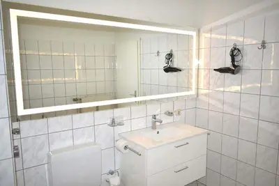 Ein Badezimmer in der Unterkunft Haus Heß Ferienwohnung Nr 10