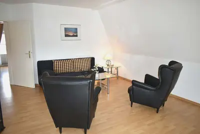 Ein Sitzbereich in der Unterkunft Haus Heß Ferienwohnung Nr 12