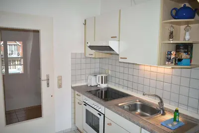 Küche/Küchenzeile in der Unterkunft Haus Heß Ferienwohnung Nr 12