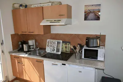 Küche/Küchenzeile in der Unterkunft Villa Seestern Ferienwohnung Nr 02