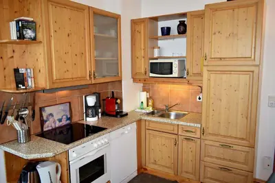 Küche/Küchenzeile in der Unterkunft Villa Seestern Ferienwohnung Nr 03