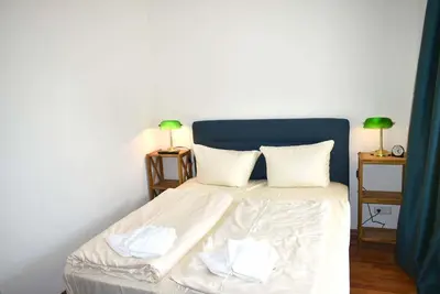 Ein Bett oder Betten in einem Zimmer der Unterkunft Villa Seestern Ferienwohnung Nr 03