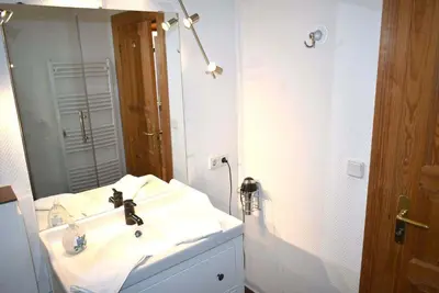 Ein Badezimmer in der Unterkunft Villa Seestern Ferienwohnung Nr 03