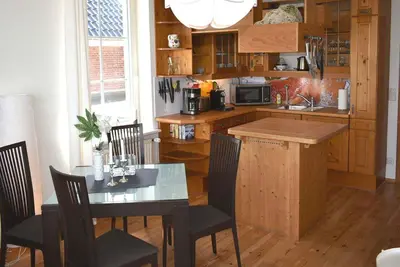 Küche/Küchenzeile in der Unterkunft Villa Seestern Ferienwohnung Nr 04