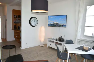 TV/Unterhaltungsangebot in der Unterkunft Villa Seestern Ferienwohnung Nr 05