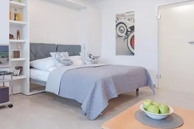 Ein Bett oder Betten in einem Zimmer der Unterkunft Appartement Strandluft
