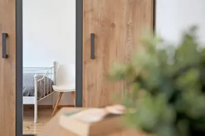 Ein Bett oder Betten in einem Zimmer der Unterkunft Dat Süselhuus