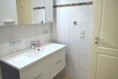 Ein Badezimmer in der Unterkunft Seepassage Ferienwohnung Nr 02