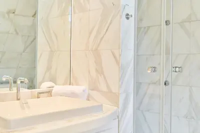 Ein Badezimmer in der Unterkunft Ferienhaus Luise