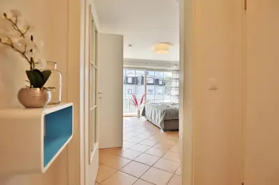 Ein Bett oder Betten in einem Zimmer der Unterkunft Residenz am Kurpark Residenz am Kurpark Appartement 5