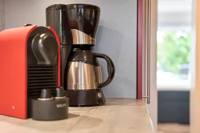Kaffee-/Teezubehör in der Unterkunft Strandperle Apartment 7