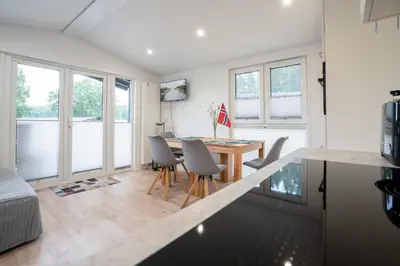 Küche/Küchenzeile in der Unterkunft Ostseecamp Ferienhaus 
