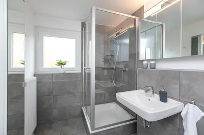 Ein Badezimmer in der Unterkunft Meeresliebling