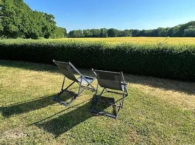 Ein Garten an der Unterkunft Altes Zollhaus direkt am Ostseestrand