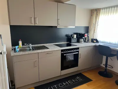 Küche/Küchenzeile in der Unterkunft Dünenhaus 2 Schlafzimmer