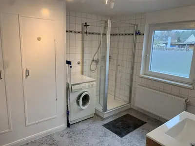 Ein Badezimmer in der Unterkunft Allis Kajüte