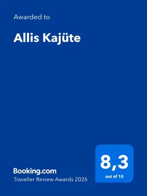 Ein Zertifikat, Auszeichnung, Logo oder anderes Dokument, das in der Unterkunft Allis Kajüte ausgestellt ist