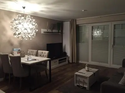 TV/Unterhaltungsangebot in der Unterkunft StrandVILLA Scharbeutz