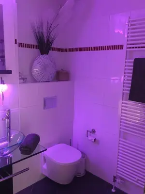 Ein Badezimmer in der Unterkunft StrandVILLA Scharbeutz