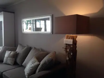 Ein Sitzbereich in der Unterkunft StrandVILLA Scharbeutz