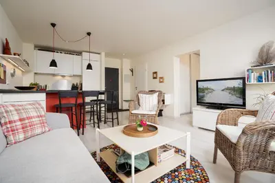 TV/Unterhaltungsangebot in der Unterkunft DKK1f Ferienwohnung 