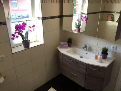 Ein Badezimmer in der Unterkunft Ferienwohnung Madlein