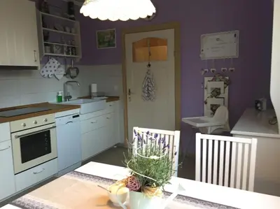 Küche/Küchenzeile in der Unterkunft Ferienwohnung Madlein