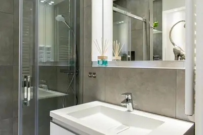 Ein Badezimmer in der Unterkunft Ferienwohnung Hansa Roof - Scharbeutz