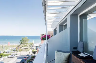 Ein allgemeiner Meerblick oder ein Meerblick von der Ferienwohnung aus