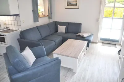 Ein Sitzbereich in der Unterkunft Am Rosenhain 12 Ferienwohnung Nr 03