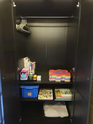 Die Bibliothek auf dem Boot