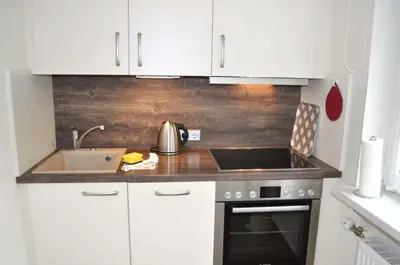 Küche/Küchenzeile in der Unterkunft App 44 Seestern Ferienwohnung