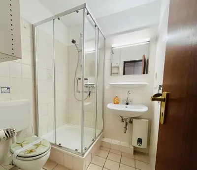 Ein Badezimmer in der Unterkunft Ostwind Seepark 3 1 Scharbeutz