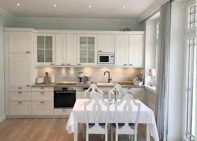 Küche/Küchenzeile in der Unterkunft Villa Svanen am Meer