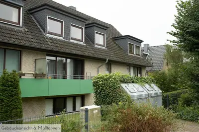 Das Gebäude in dem sich die Ferienwohnung befindet