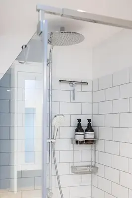 Ein Badezimmer in der Unterkunft Kleine Perle am Timmendorfer Strand