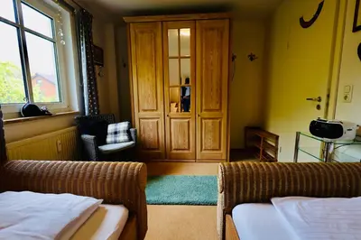 Ein Bett oder Betten in einem Zimmer der Unterkunft Drosselweg 4 Apartment 4