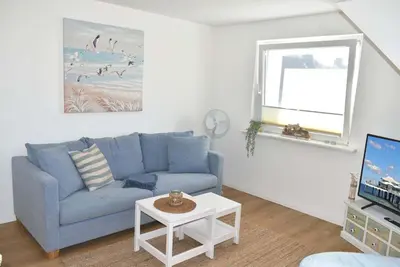 TV/Unterhaltungsangebot in der Unterkunft Fischerhus Ferienwohnung Deck 2