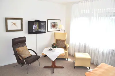 TV/Unterhaltungsangebot in der Unterkunft Gästehaus Steinhardt Appartement Nr 04
