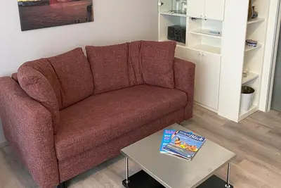 Ein Sitzbereich in der Unterkunft Haus Adria Ferienwohnung Nr 06