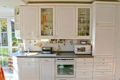 Küche/Küchenzeile in der Unterkunft Haus am Kurpark Ferienwohnung Nr 03